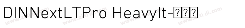 DINNextLTPro HeavyIt字体转换